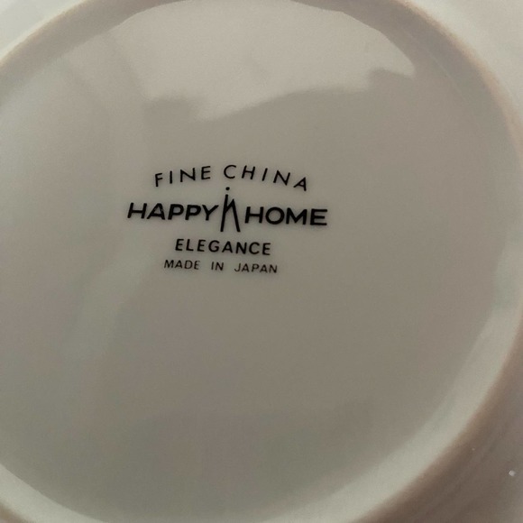 Happy Home China Elegance Bread & Butter White Flowers W/ Scrolls Discontinued - Picture 3 of 6